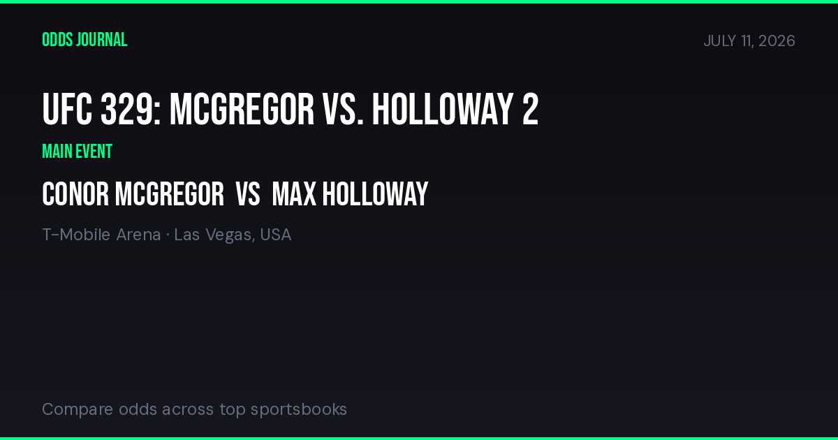 Ufc 329 Card Shake Up Two Fighters Withdraw This Week Odds Journal 